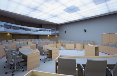Офисные кресла Interstuhl Axos в конференц зале, Giessen